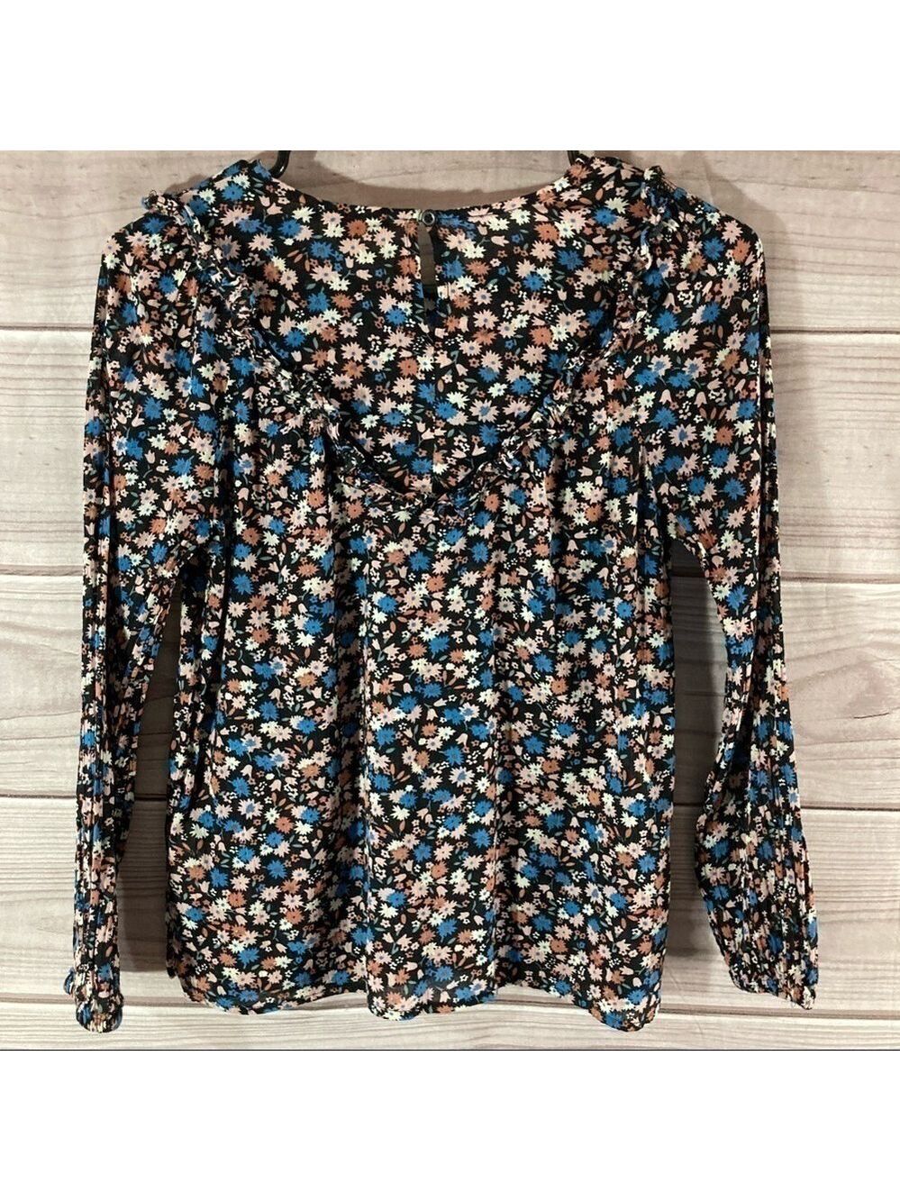 MADEWELL Ruffle Yoke Prairie Top Spring Floral - Picture 10 of 14